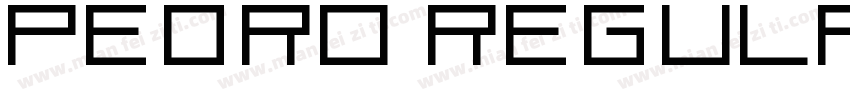 Pedro regular字体转换